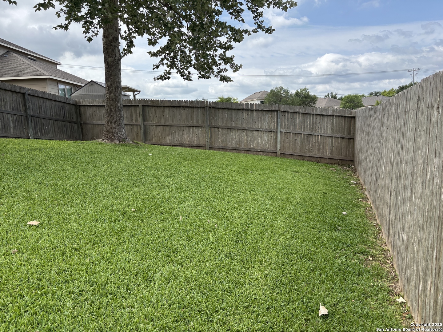 3711 Lazy Diamond Schertz, TX 78154 - Photo 20 of 20 a view of a backyard with a fence