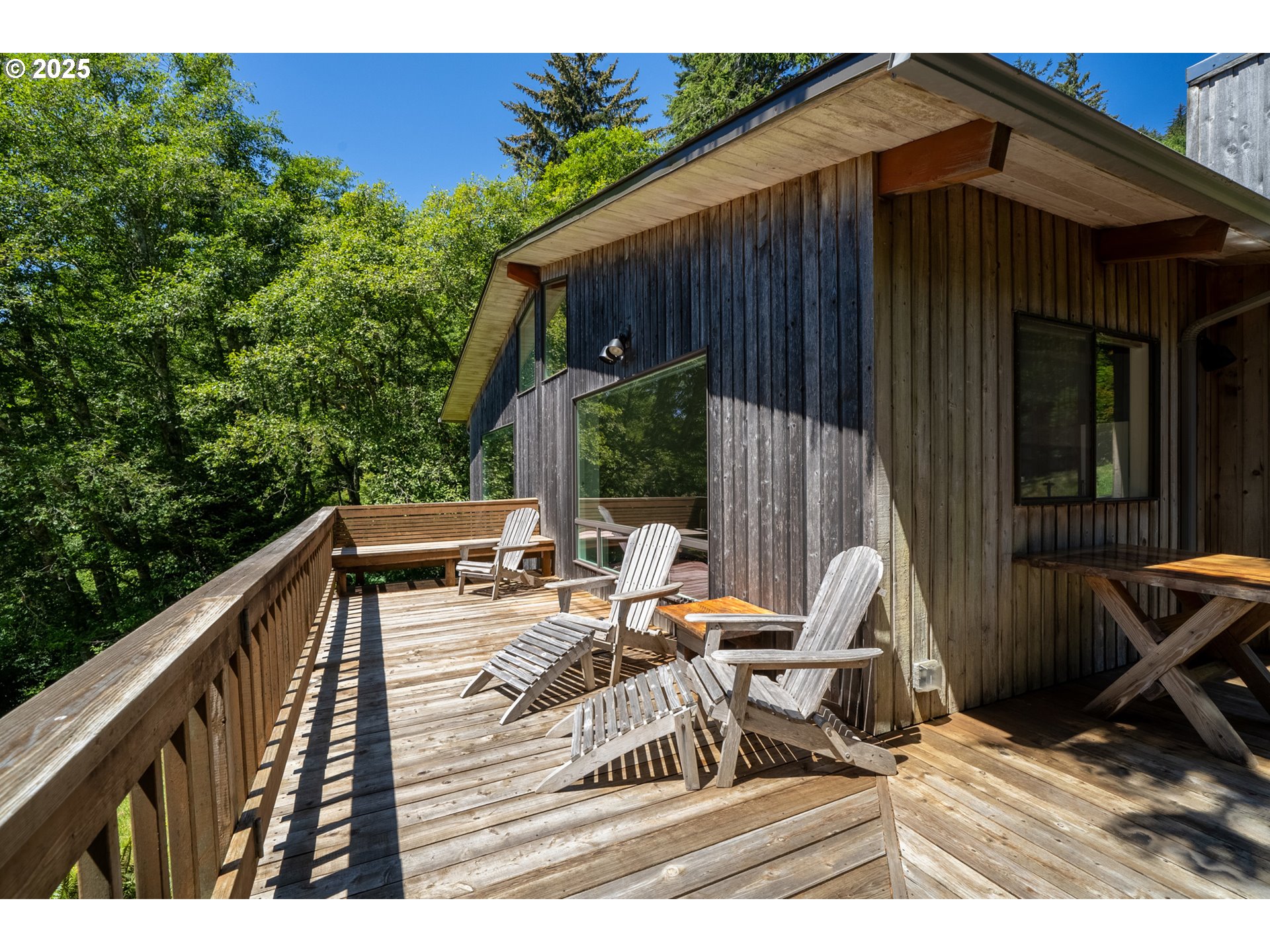 56100 High Point Road Otis, OR 97368 - Photo 14 of 47 a view of deck with furniture and barbeque grill with wooden fence