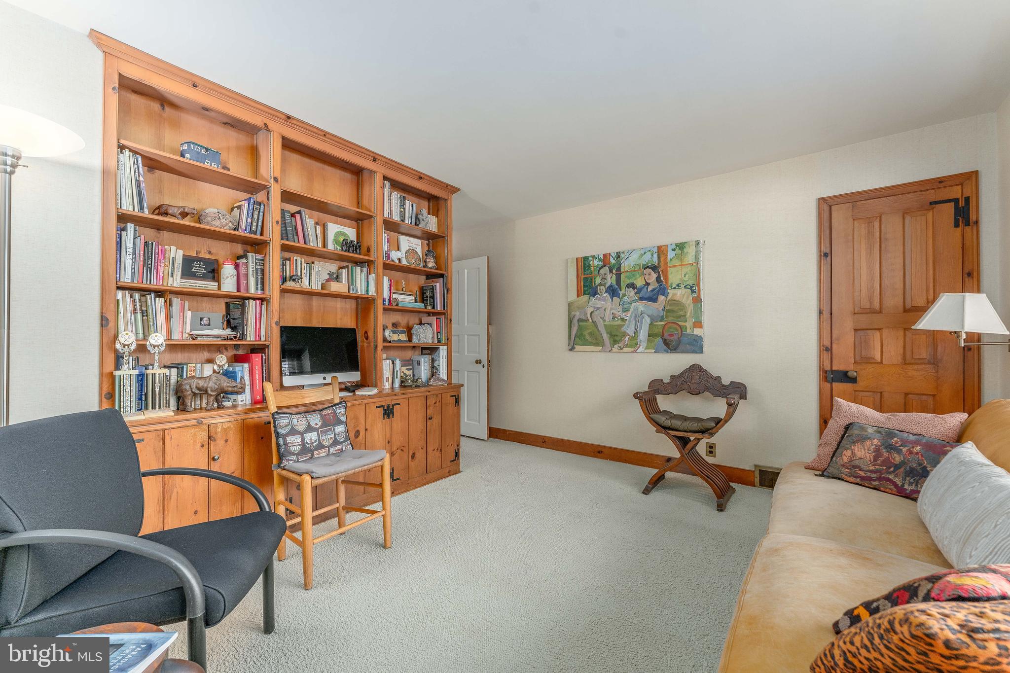 249 Bell Road Wynnewood, PA 19096 - Photo 31 of 76 a reading room with furniture and a book shelf