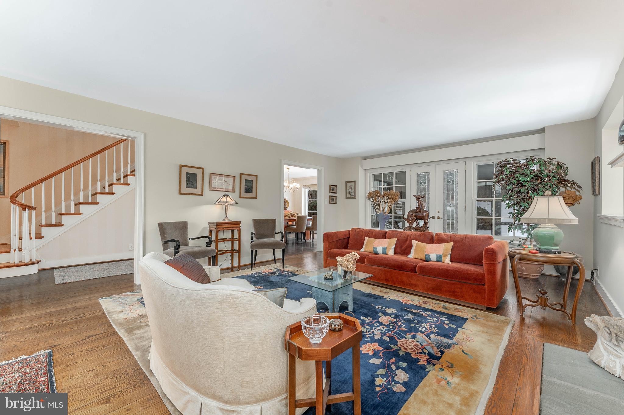 249 Bell Road Wynnewood, PA 19096 - Photo 9 of 76 a living room with furniture and a wooden floor