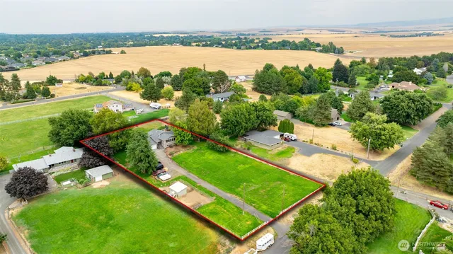 a view of a lake with a city view