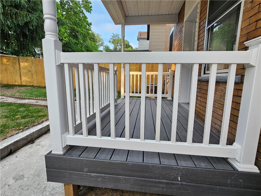516 Jackson Street Rochester, PA 15074 - Photo 8 of 30 a view of wooden balcony