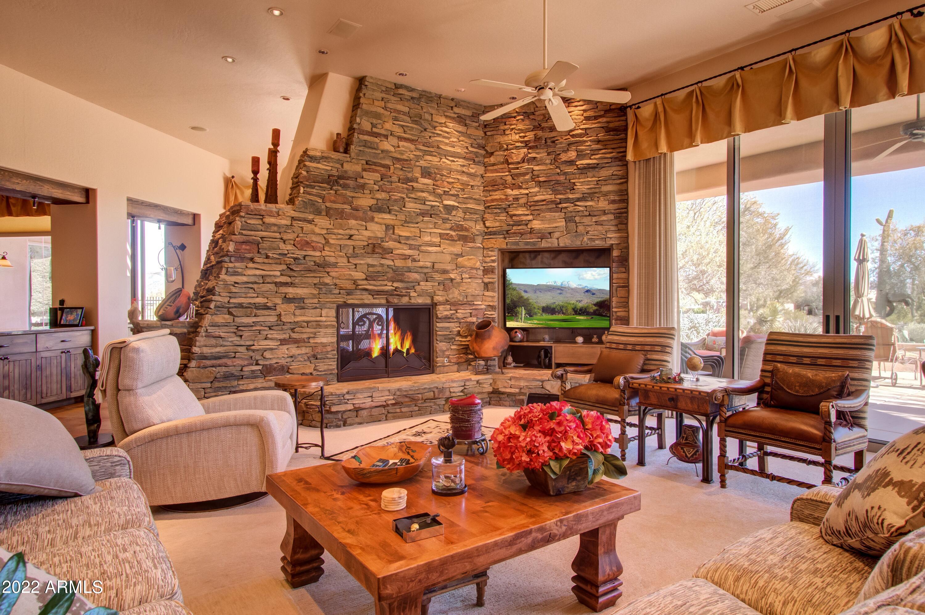 27301 North Palo Fiero Road Rio Verde, AZ 85263 - Photo 7 of 28 007_Stacked Stone Fireplace