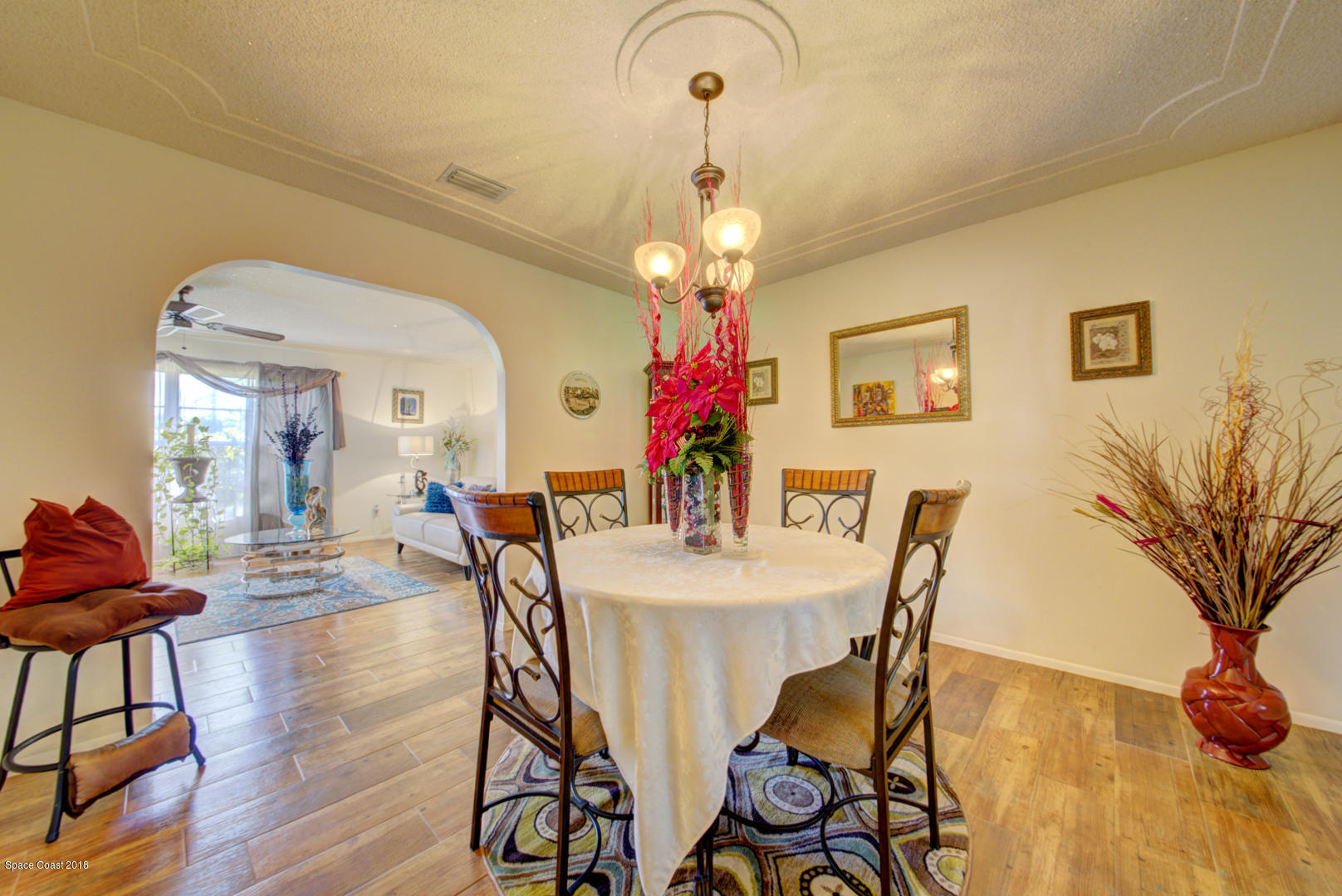 1030 Sunswept Road Northeast Palm Bay, FL 32905 - Photo 20 of 39 dining room off living room