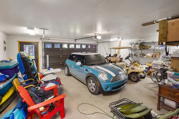 a car parked in garage