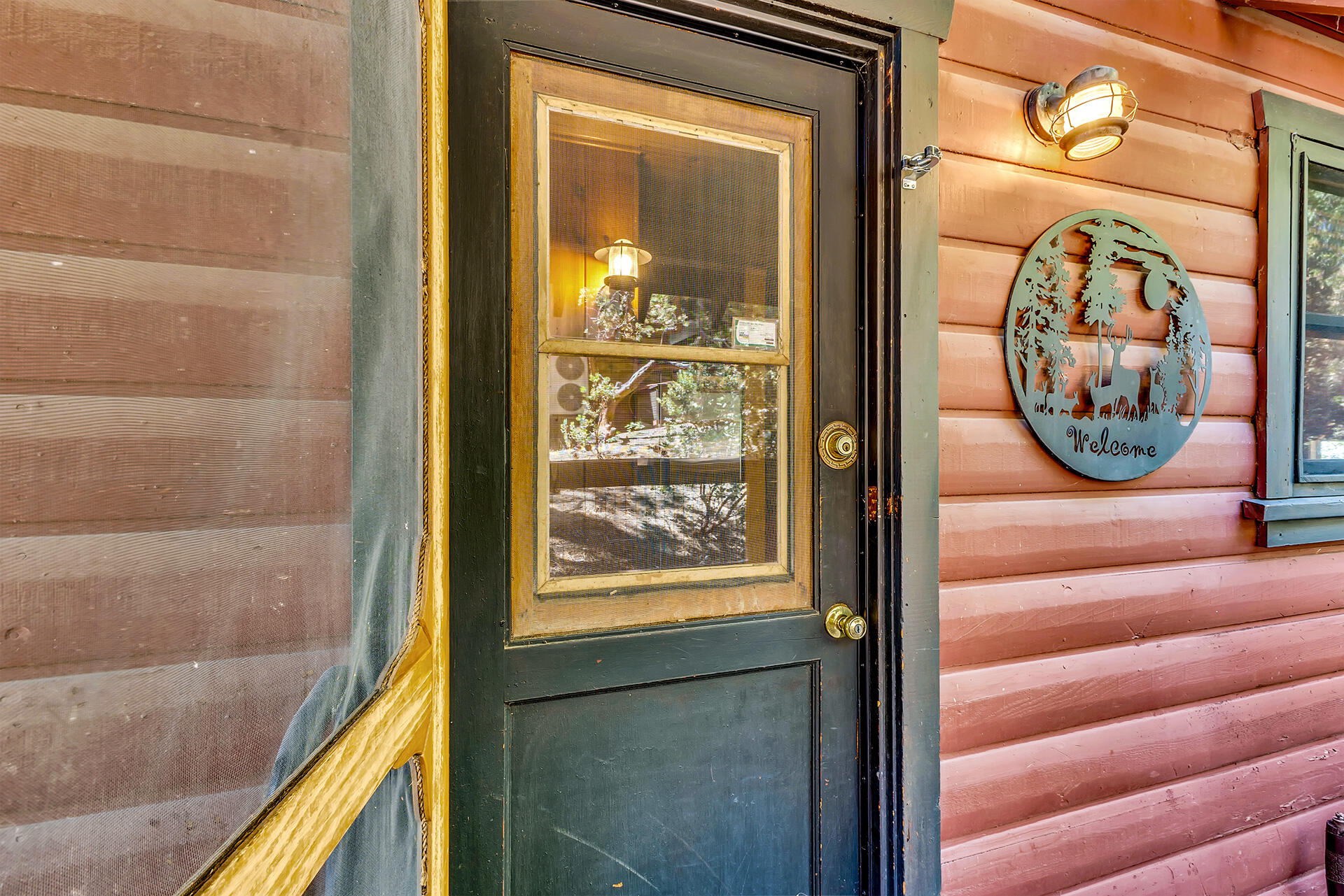 52646 Chickadee Lane Idyllwild, CA 92549 - Photo 11 of 73 a view of a hallway with wooden floor and a window