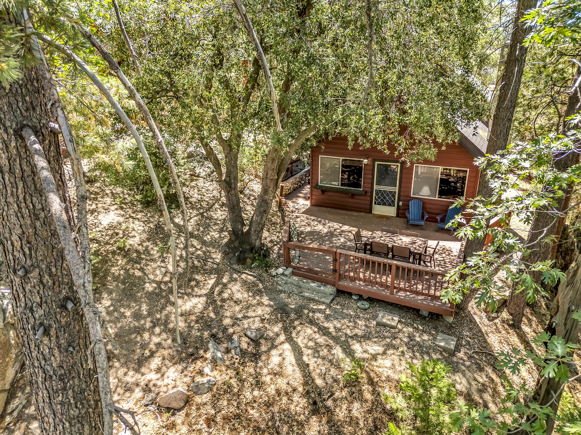 52646 Chickadee Lane Idyllwild, CA 92549 - Photo 65 of 73 a view of a house with a tree in the background