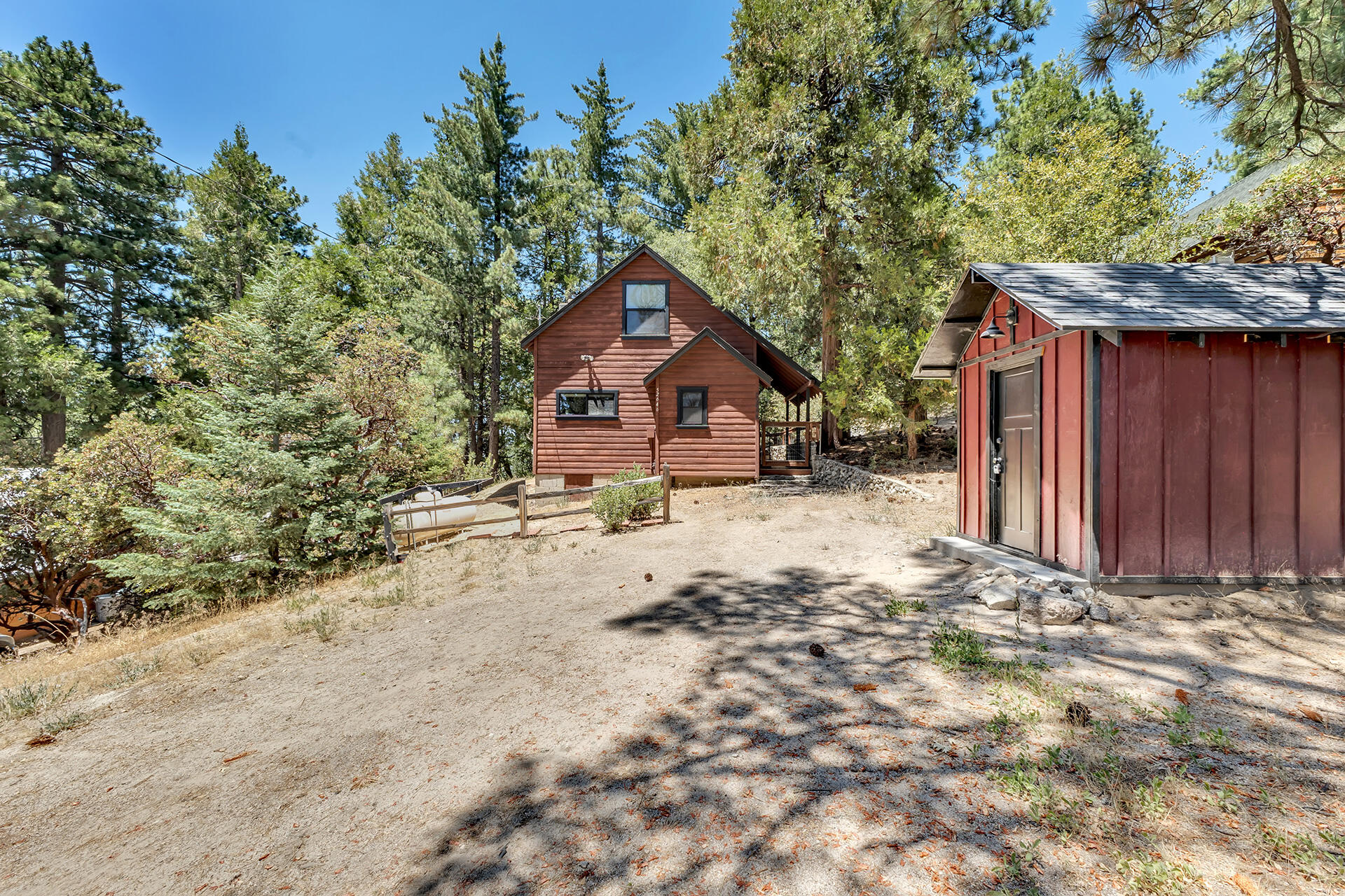 52646 Chickadee Lane Idyllwild, CA 92549 - Photo 8 of 73 a house with trees in the background