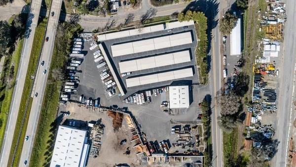 walk in closet with large window