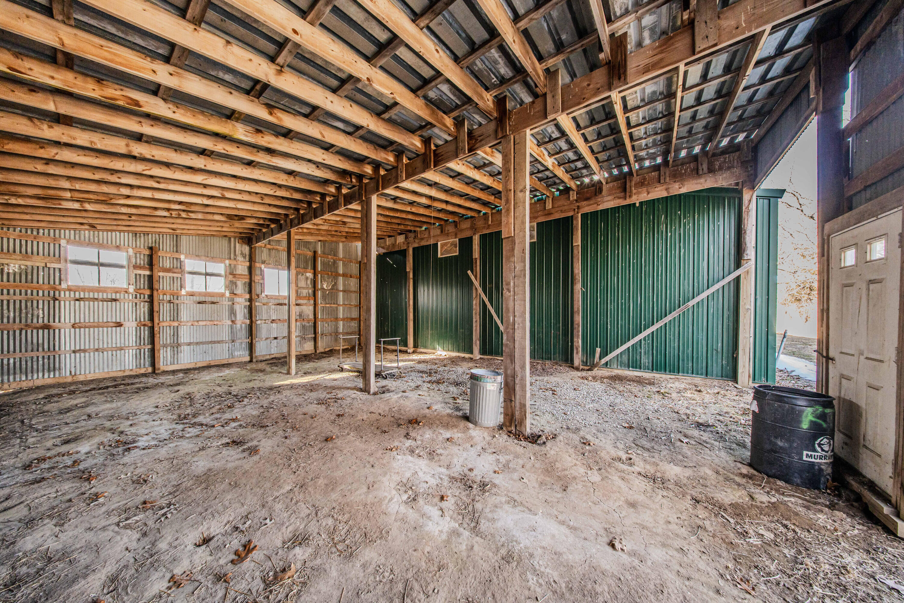 7130 Platt Road Saline, MI 48176 - Photo 56 of 77 Green Pole Barn shed w room for 2 la