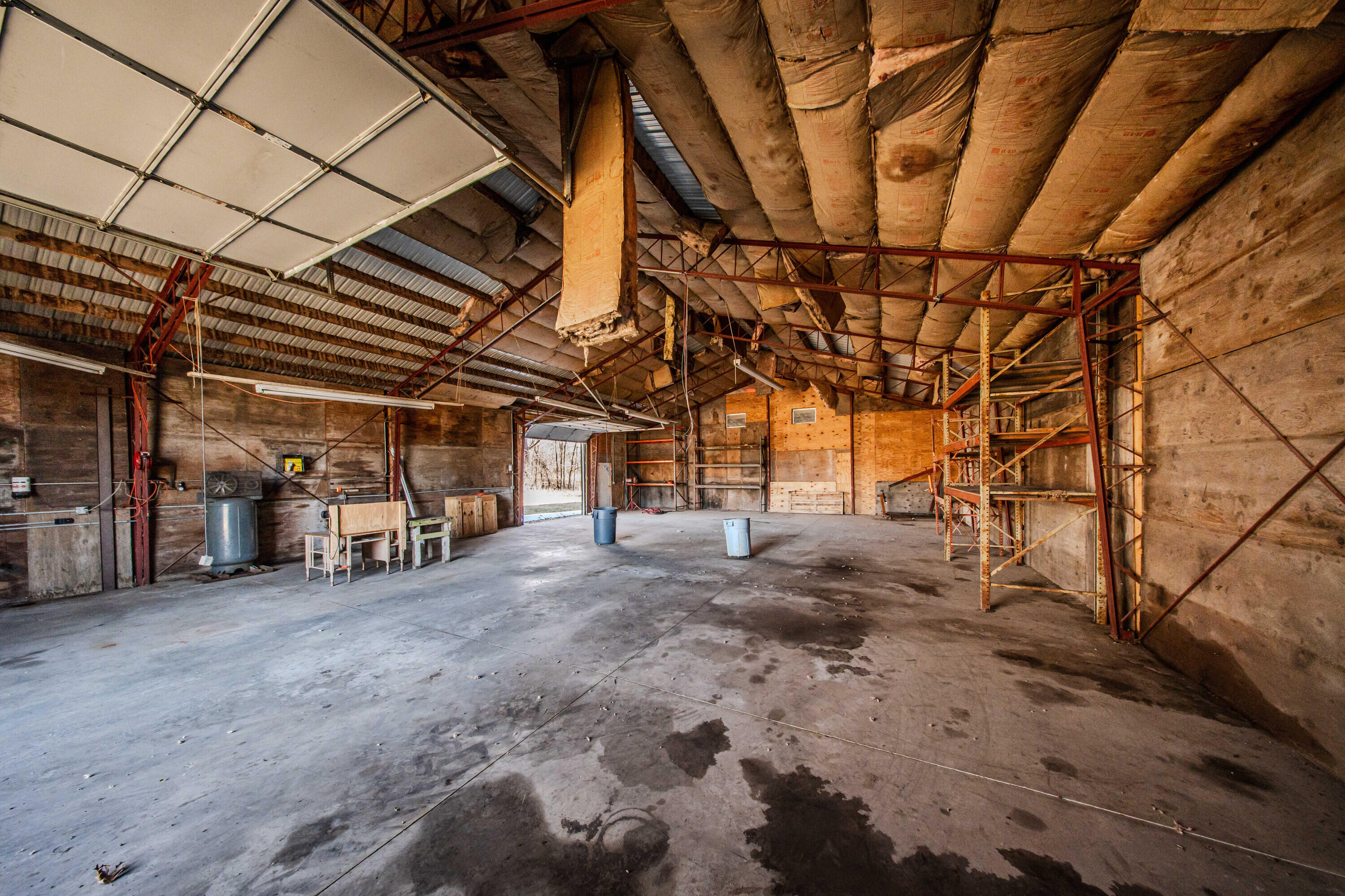 7130 Platt Road Saline, MI 48176 - Photo 58 of 77 Green Pole Barn w air compressor