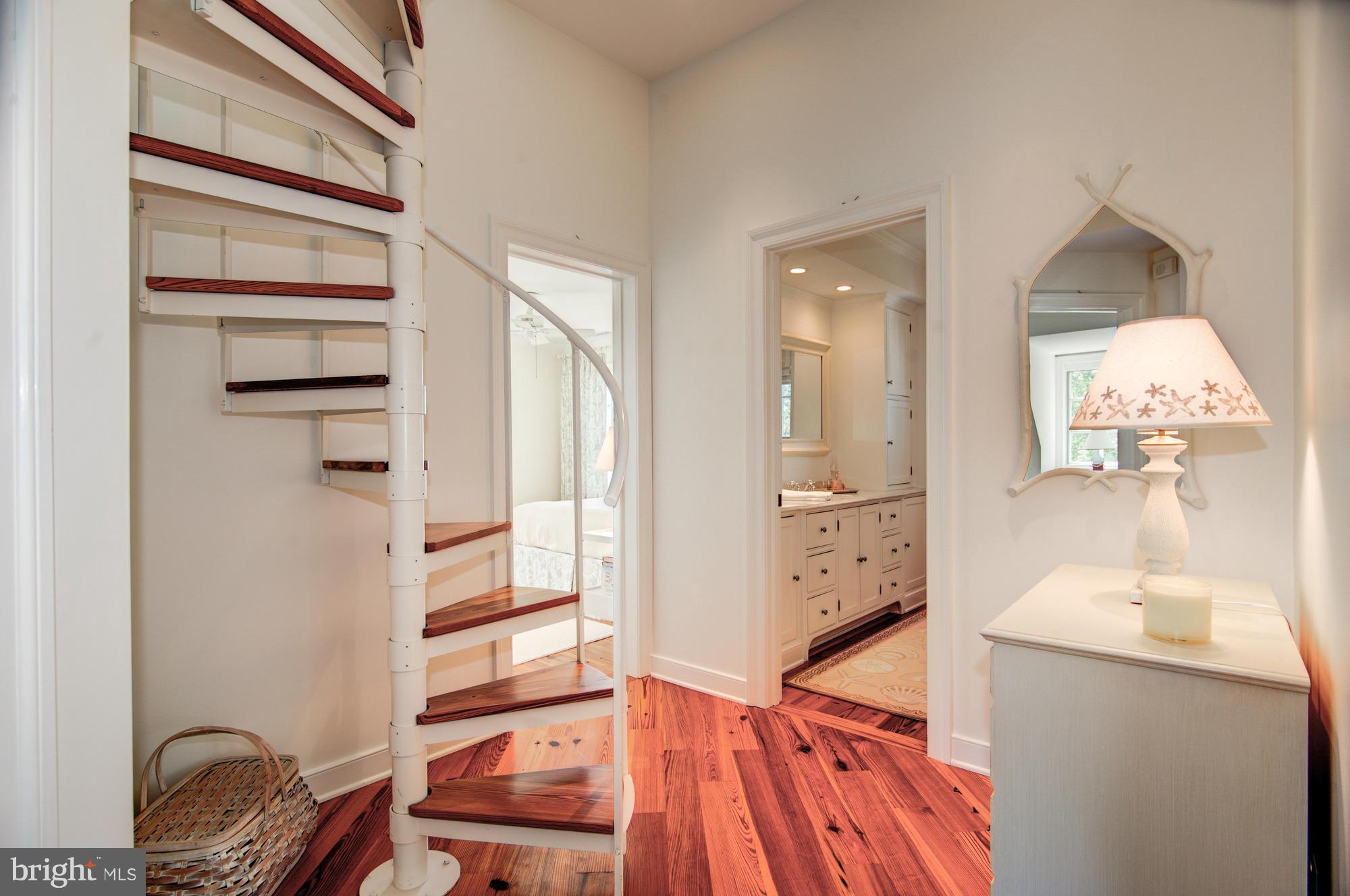 4784 Ferry Neck Road Royal Oak, MD 21662 - Photo 21 of 33 Hall with Stairs to Observatory