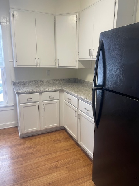518 College Avenue, Unit 2 DeKalb, IL 60115 - Photo 6 of 13 a kitchen with stainless steel appliances a refrigerator sink and cabinets