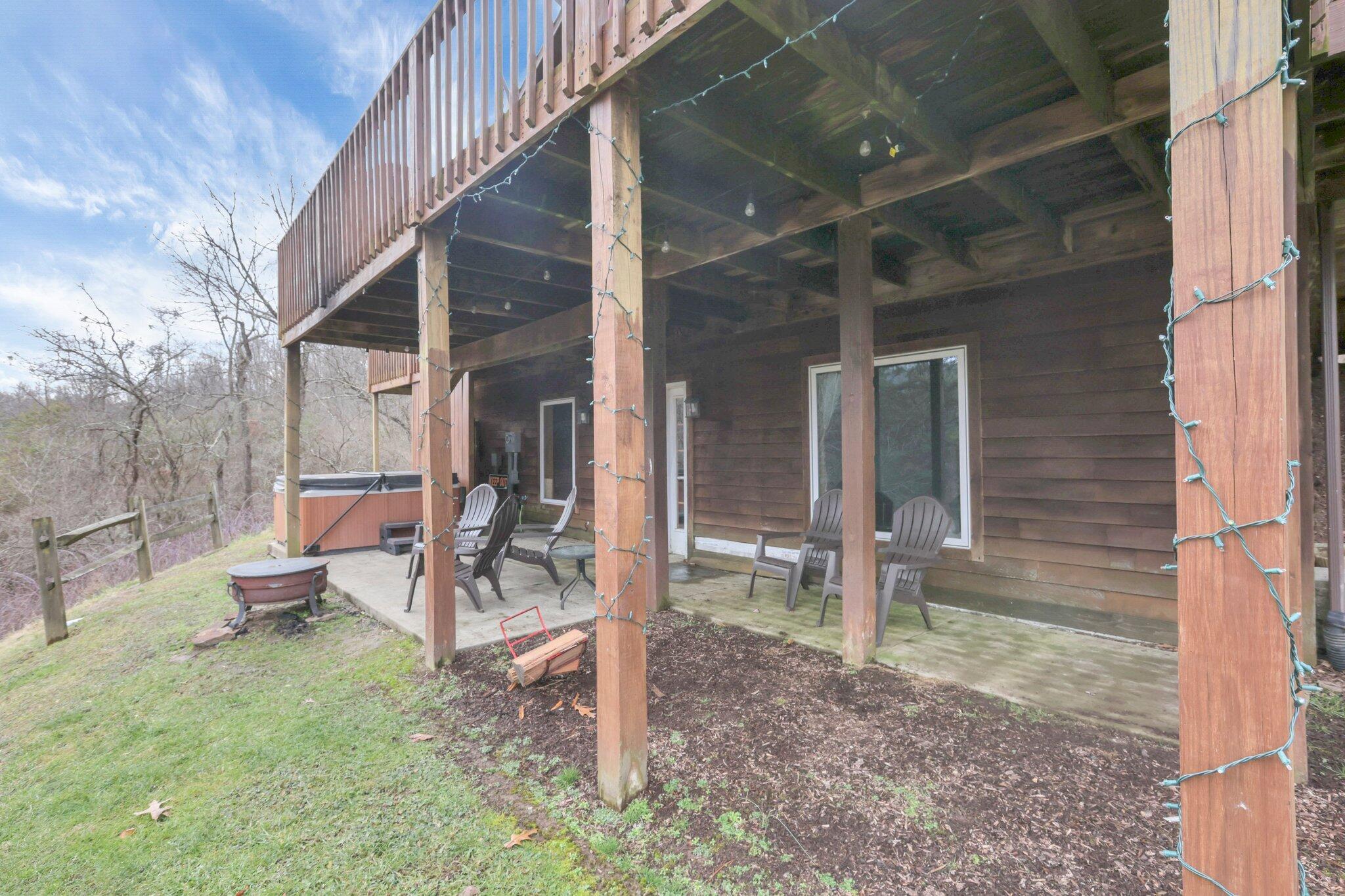18397 Goat Run Honey Fork Road Logan, OH 43138 - Photo 47 of 65 Lower Level Walk Out Hot Tub Area