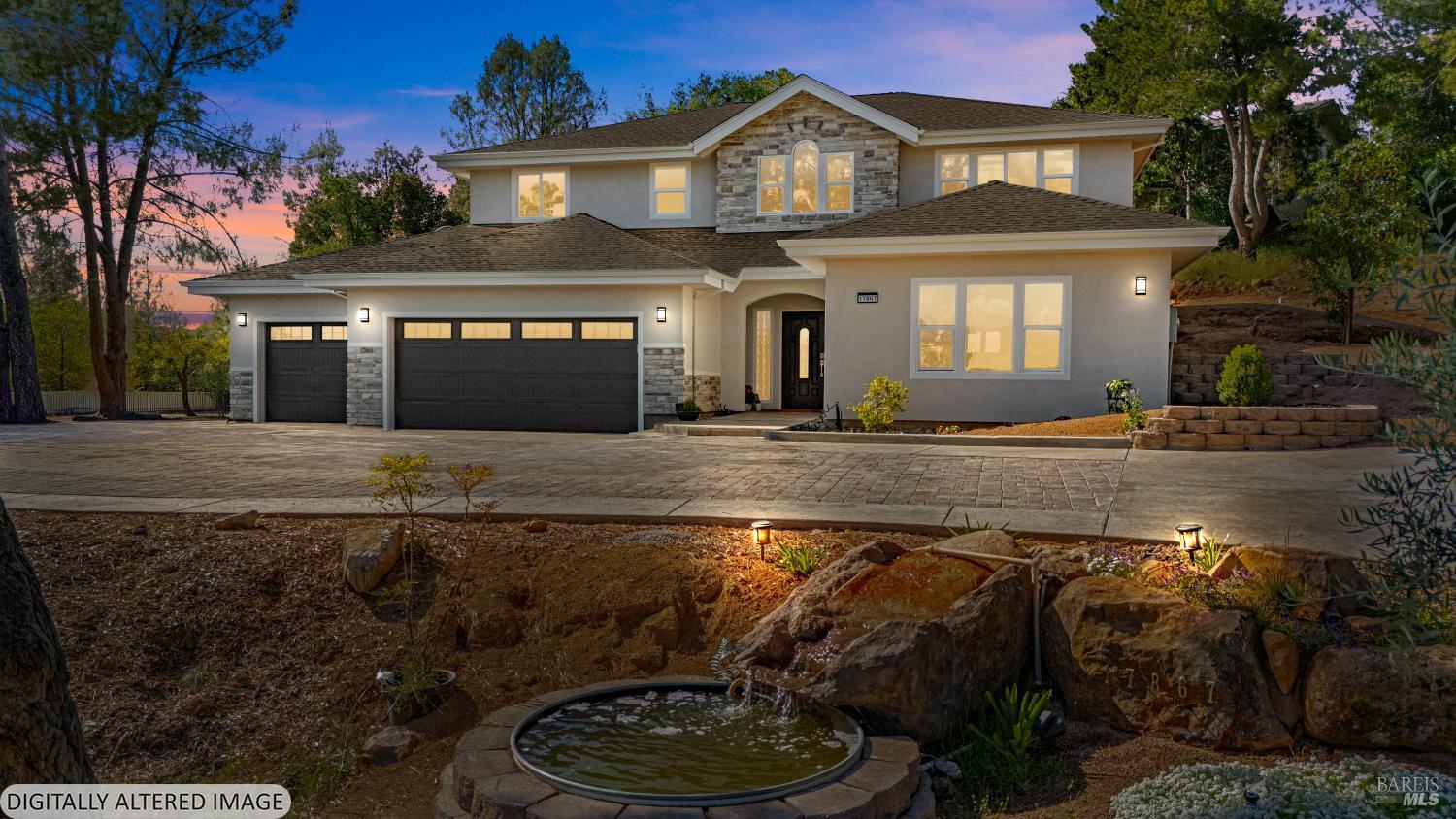 17867 Deer Hill Road Hidden Valley Lake, CA 95467 - Photo 1 of 53 a front view of a house with a garden