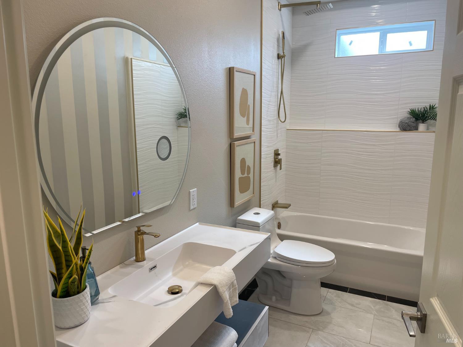 17867 Deer Hill Road Hidden Valley Lake, CA 95467 - Photo 11 of 53 a bathroom with a sink a toilet and shower