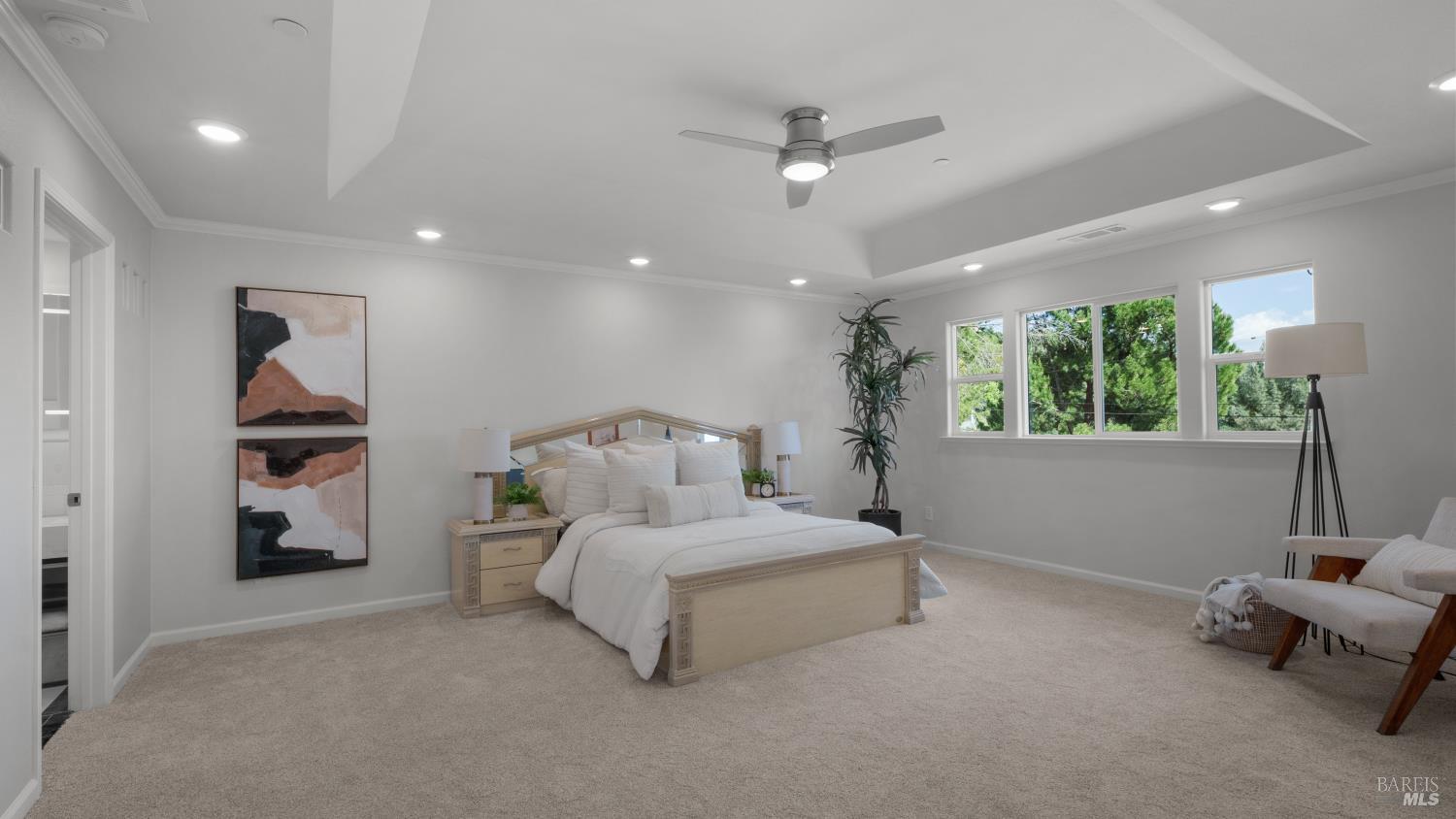 17867 Deer Hill Road Hidden Valley Lake, CA 95467 - Photo 36 of 53 a bedroom with a bed and a window