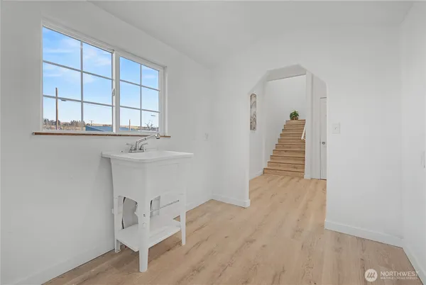a view of an empty room