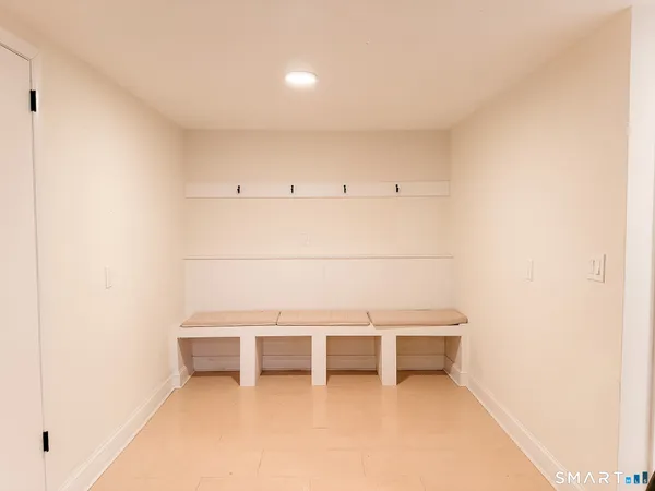 a view of an empty room with an empty space