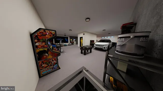 a room with furniture and a flat screen tv