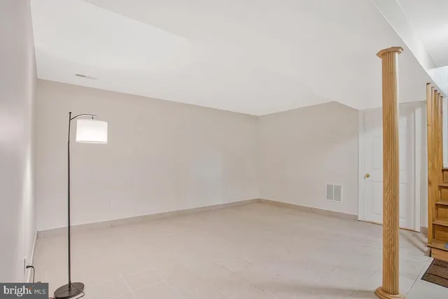 a view of an empty room