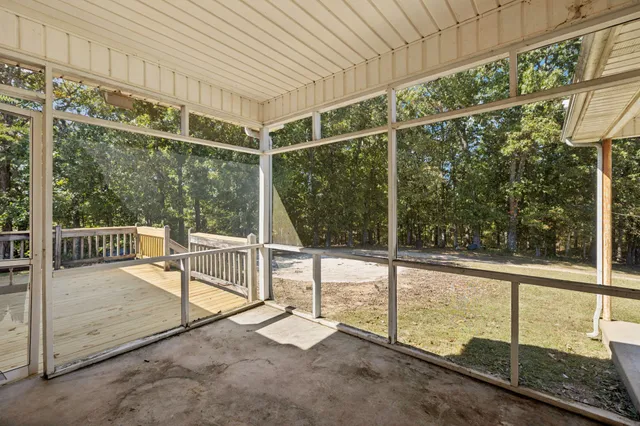 a view of an outdoor space and mountain view