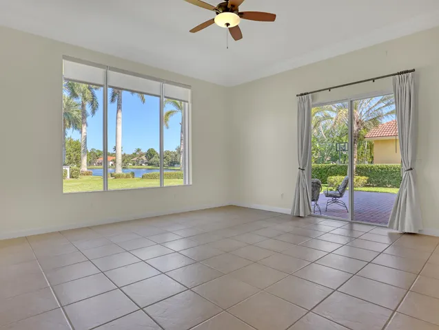 a view of a yard with an outdoor seating