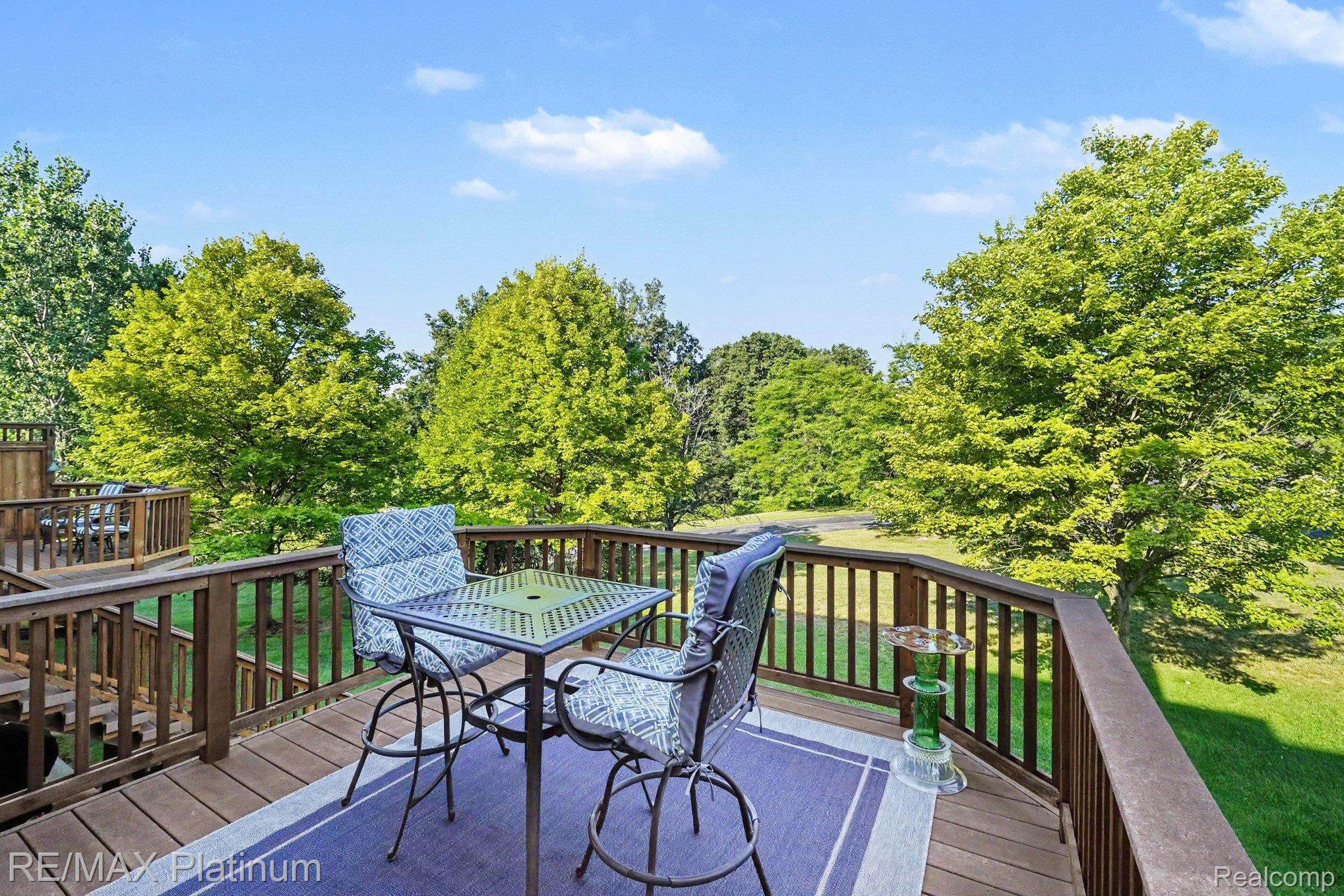 609 Telya Ridge Milford, MI 48381 - Photo 25 of 28 Spacious wood-finish deck with a full railing system