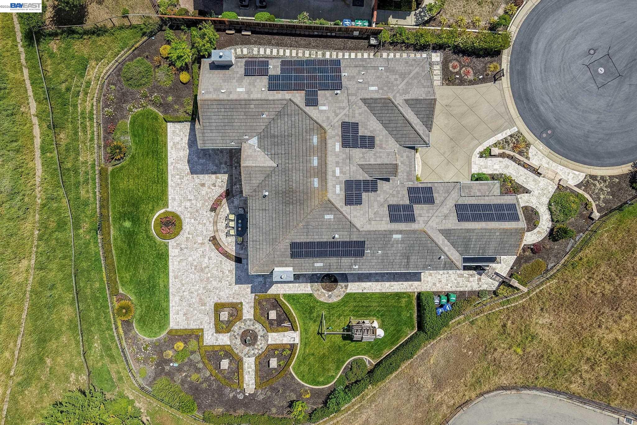 950 Winsford Court San Ramon, CA 94583 - Photo 57 of 68 an aerial view of a highlighted house