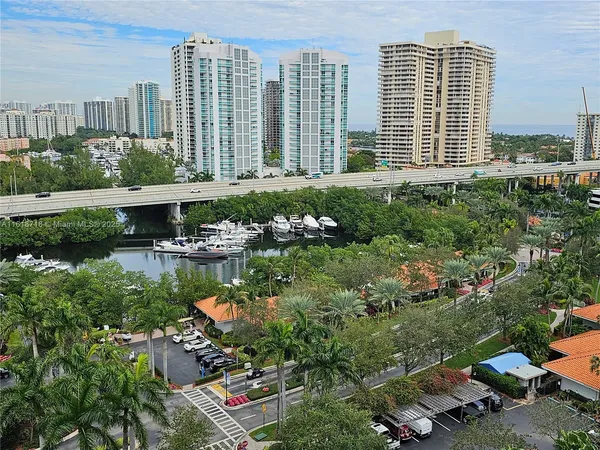 a view of city from balcony