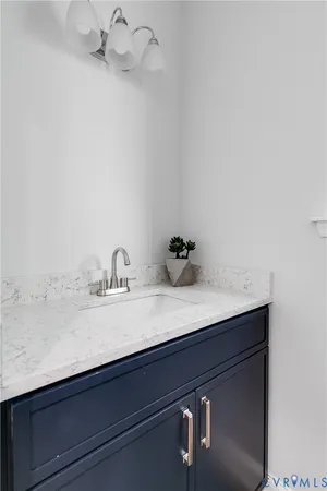 a view of small space with wooden floor