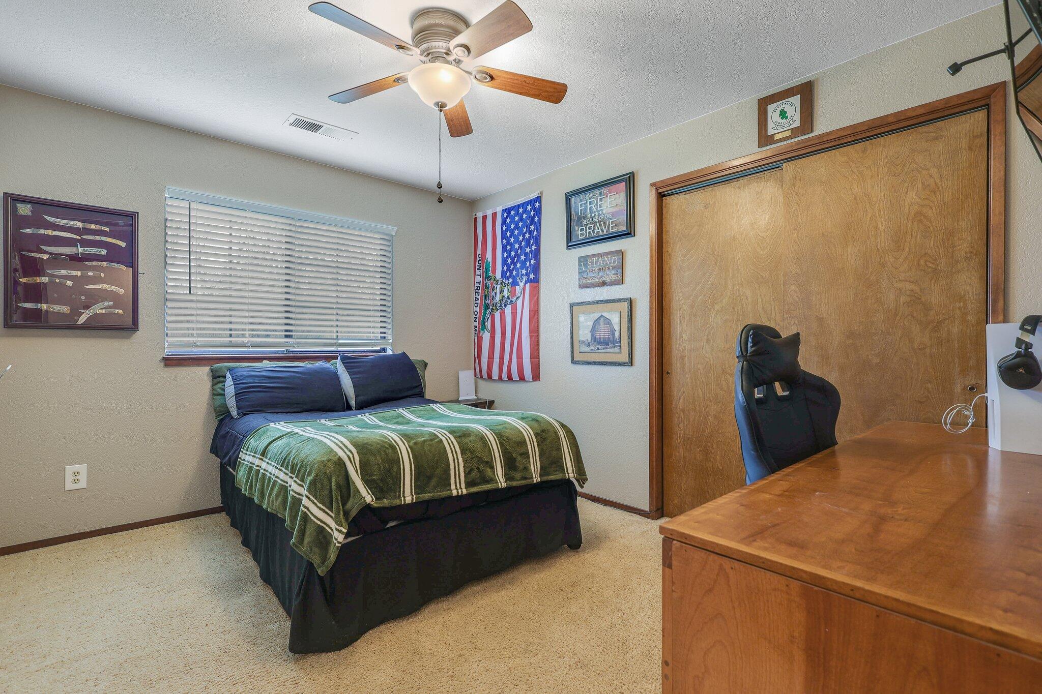22405 Lone Tree Road Anderson, CA 96007 - Photo 31 of 49 3rd bedroom plus ceiling fans