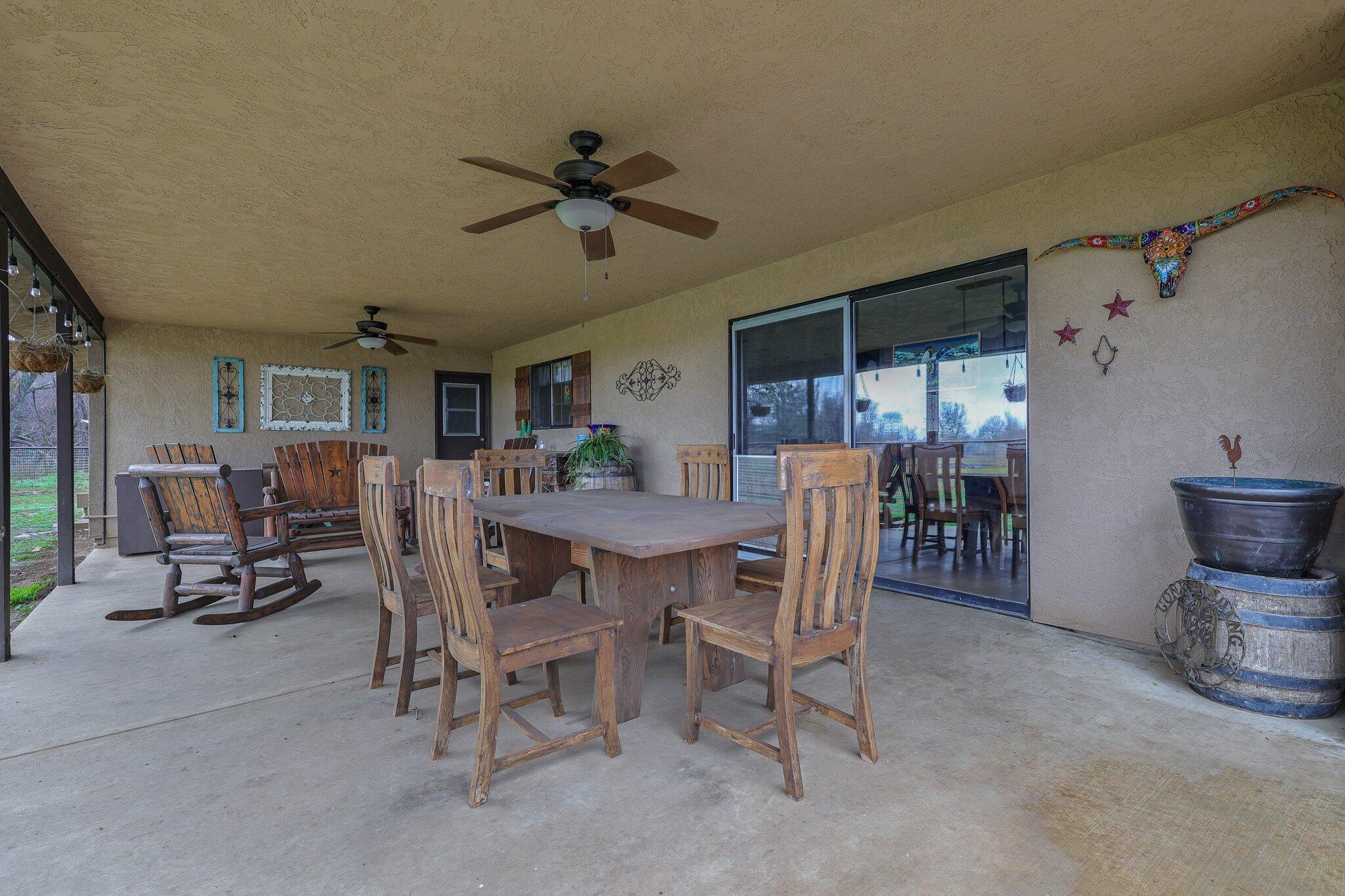 22405 Lone Tree Road Anderson, CA 96007 - Photo 46 of 49 Covered patios with lighted fans