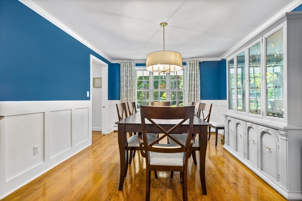 1 Harvest Lane Hingham, MA 02043 - Photo 11 of 42 a view of a dining room with furniture window and outside view