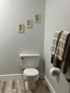 a white toilet sitting next to a bathroom sink