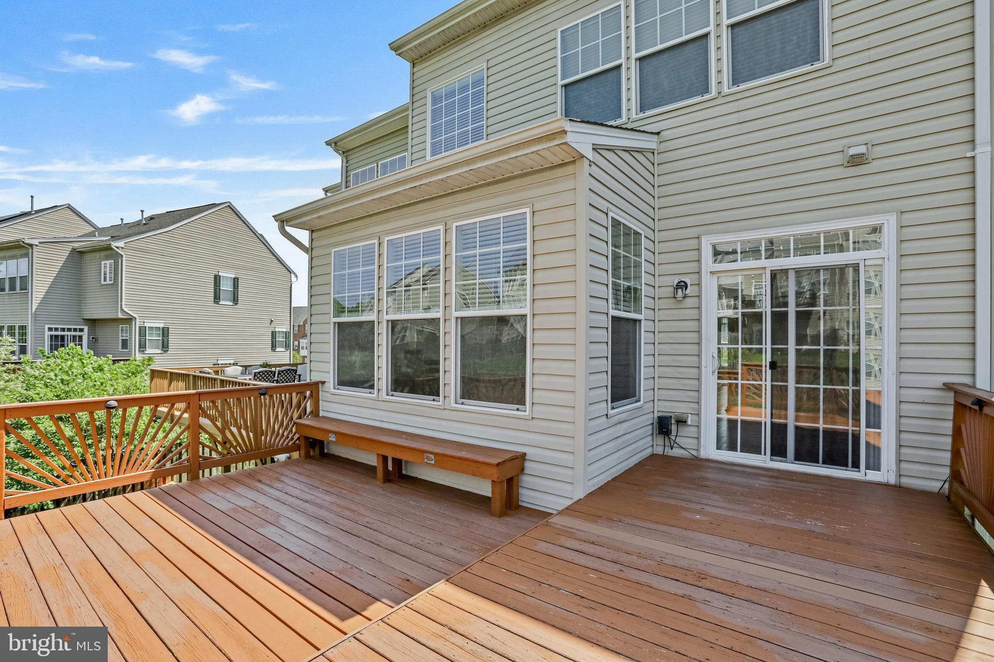 123 Short Branch Road Stafford, VA 22556 - Photo 29 of 33 a view of deck with a bench and wooden floor