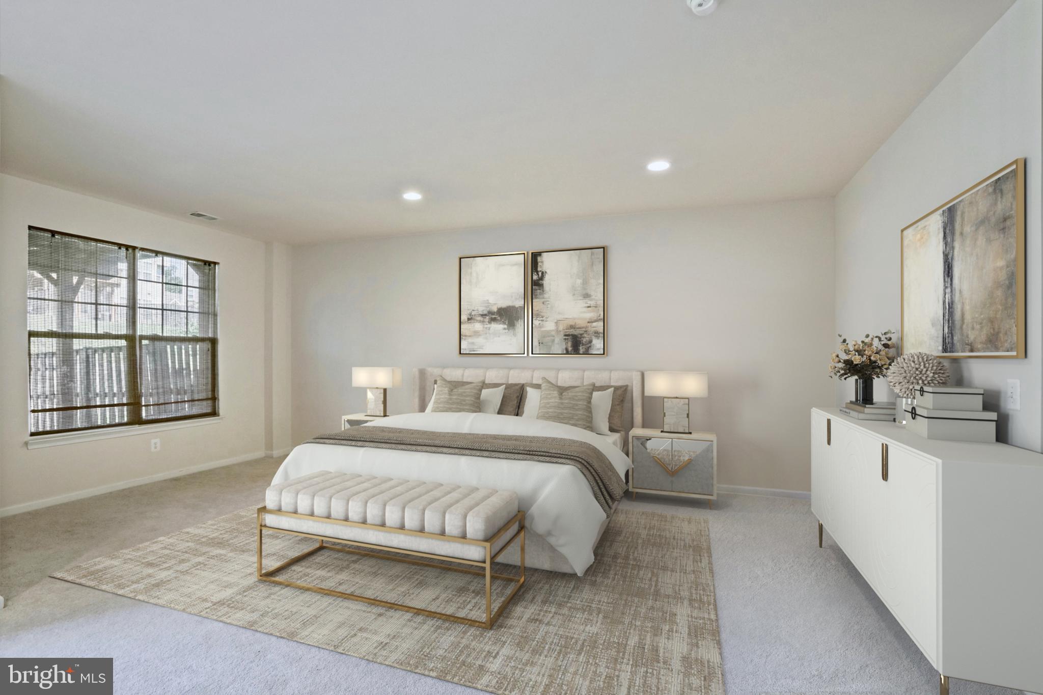 123 Short Branch Road Stafford, VA 22556 - Photo 30 of 33 a spacious bedroom with a large bed and a large window