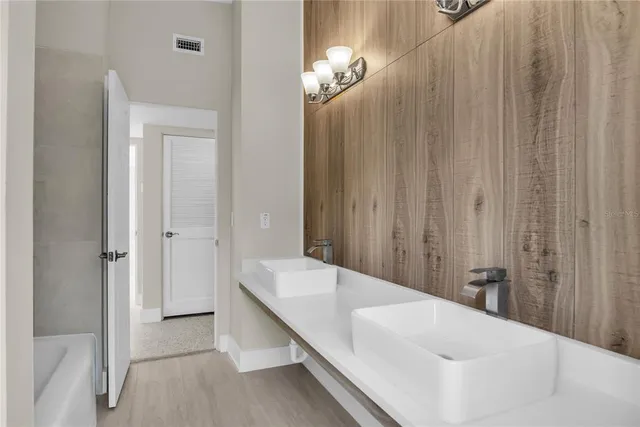 wooden floor in an empty room
