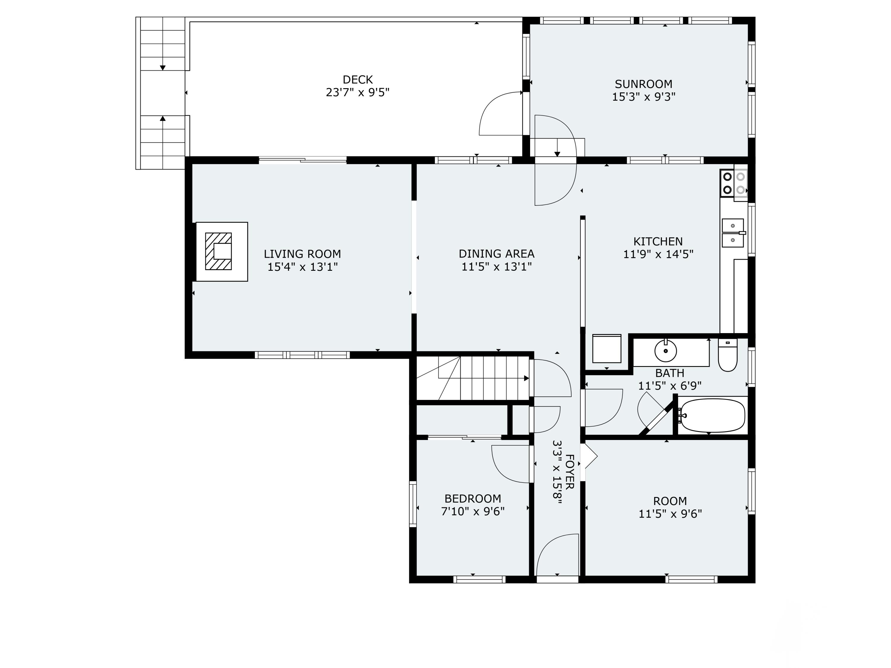 209 Loop Road Acton, ME 04001 - Photo 50 of 50 1st Floor Floorplan