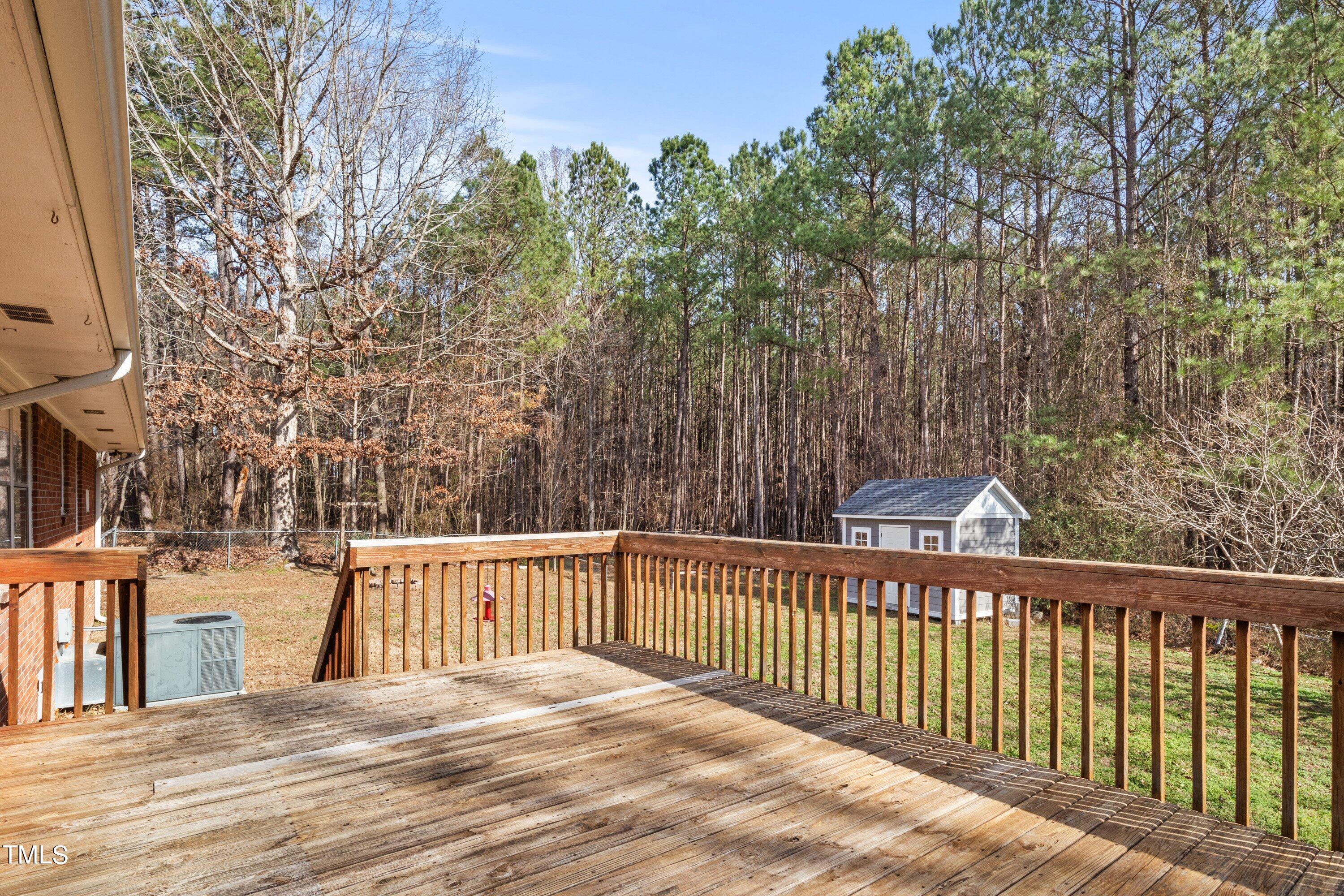 505 Bethlehem Road Knightdale, NC 27545 - Photo 20 of 32 bethlehem view from deck shed hvac