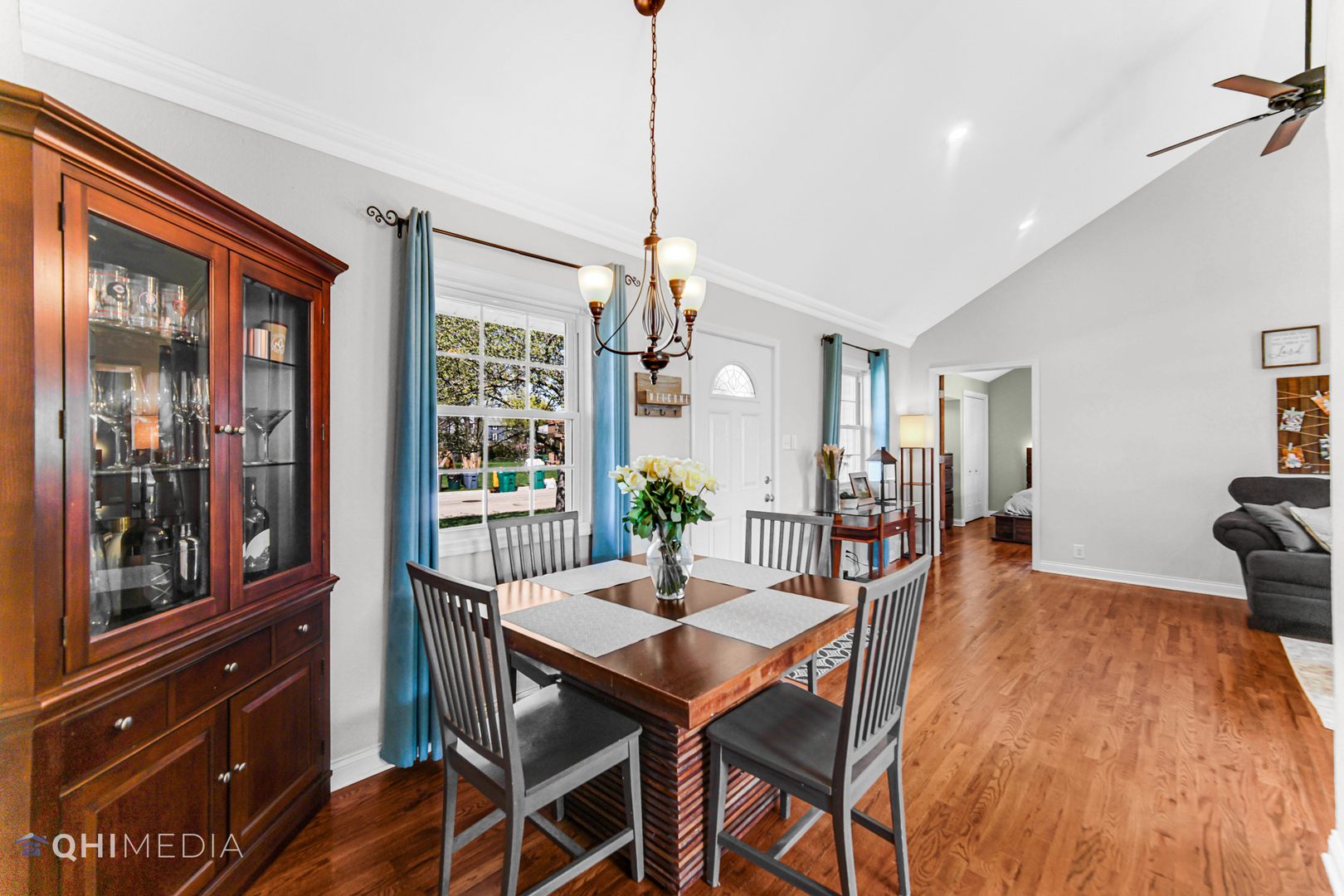 509 4th Street Lemont, IL 60439 - Photo 6 of 34 a dining room with furniture a chandelier and wooden floor