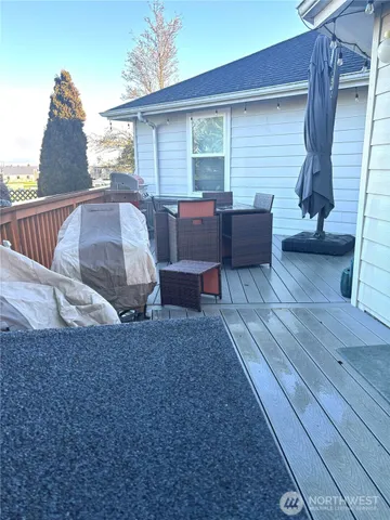 a view of outdoor space and deck