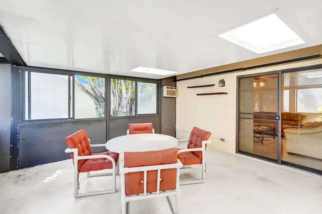 a view of a storage in a room