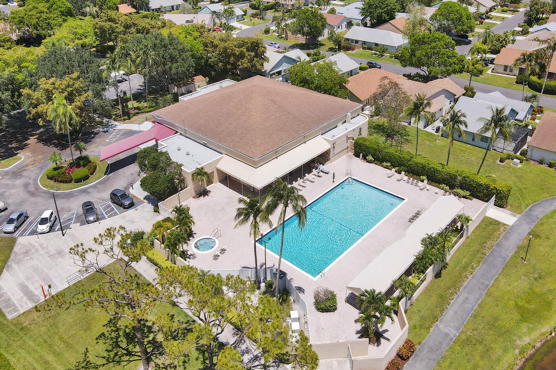 2500 Northwest 10th Street Delray Beach, FL 33445 - Photo 55 of 63 an aerial view of a house with a garden