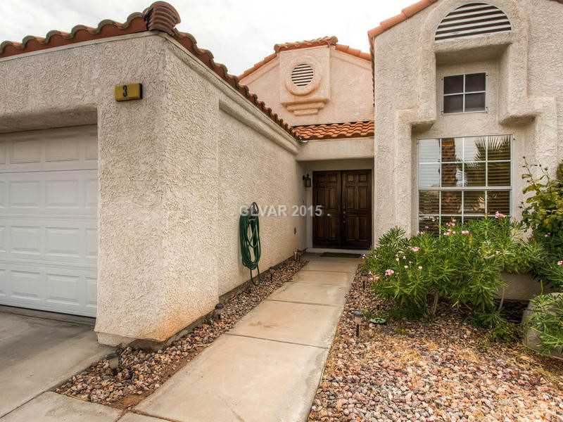 3 Barton Spring Circle Henderson, NV 89074 - Photo 2 of 15 Facade/Exterior Front. Stucco walls and tile roof