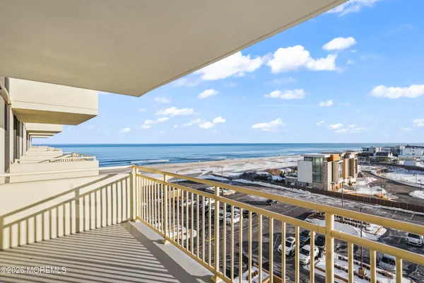 a view of a balcony