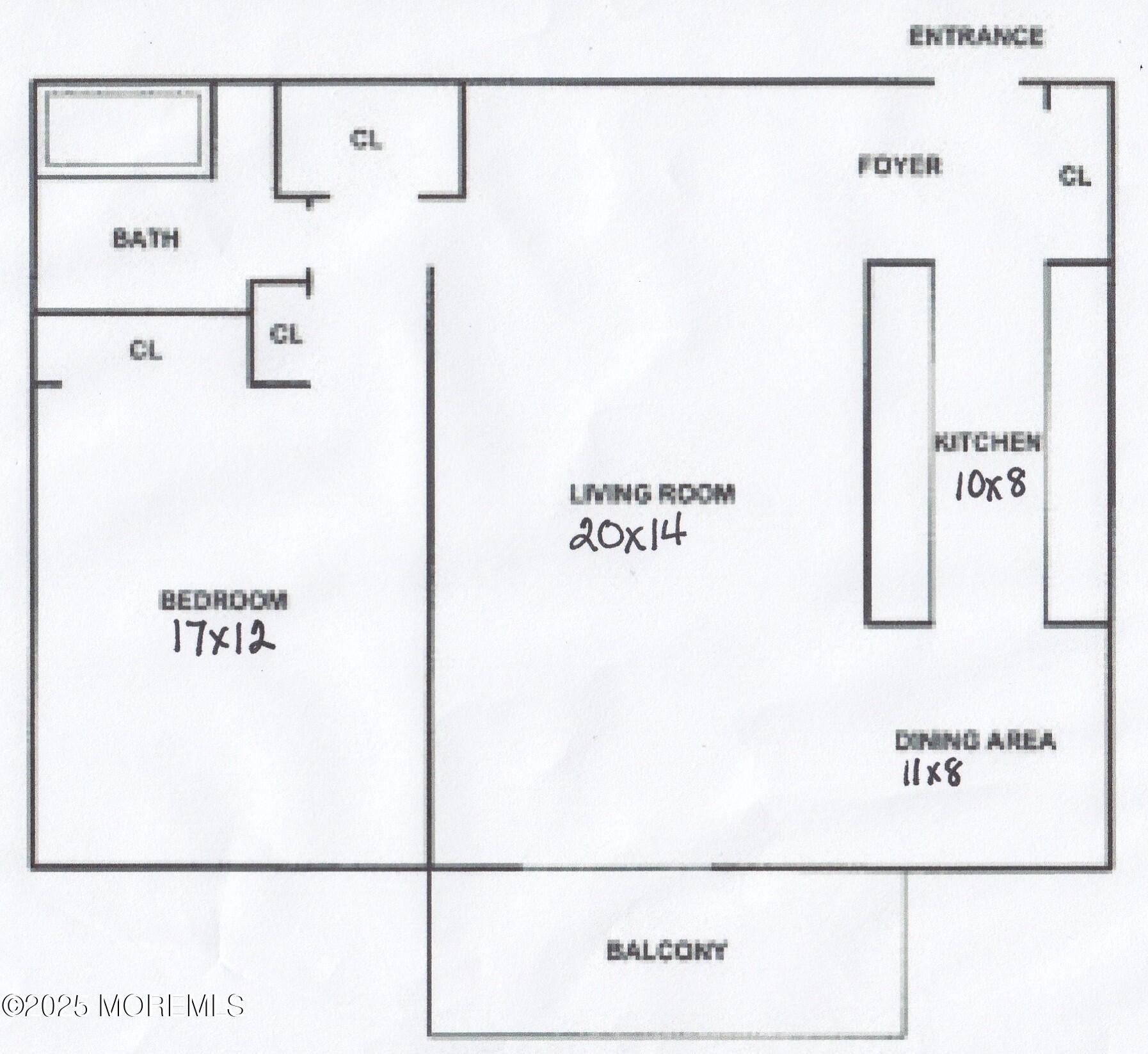 787 Ocean Avenue, Unit 608 Long Branch, NJ 07740 - Photo 31 of 31 Floor plan 787 Ocean Ave 608