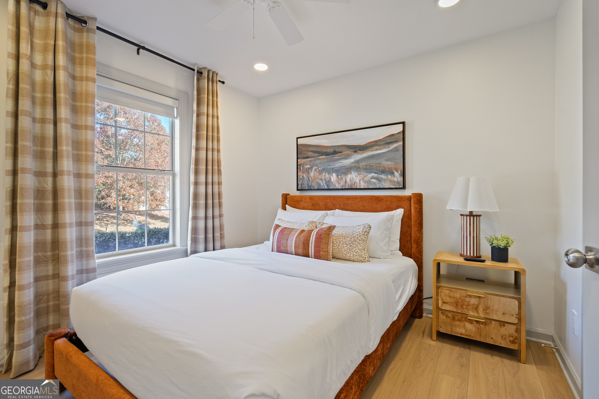 17 North Wesley Ridge Adairsville, GA 30103 - Photo 15 of 30 a bedroom with a bed and wooden floor
