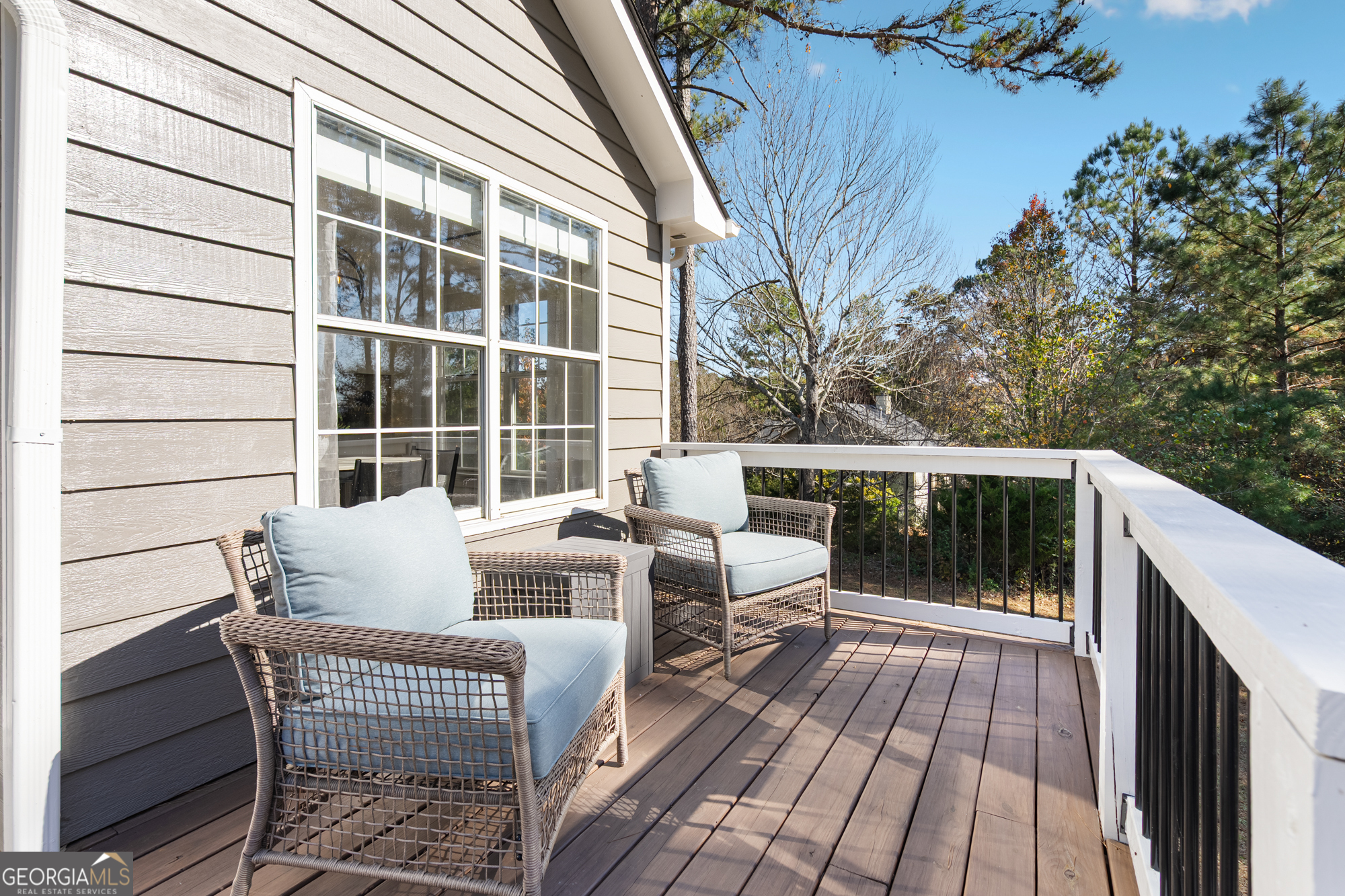 17 North Wesley Ridge Adairsville, GA 30103 - Photo 27 of 30 a balcony with table and chairs