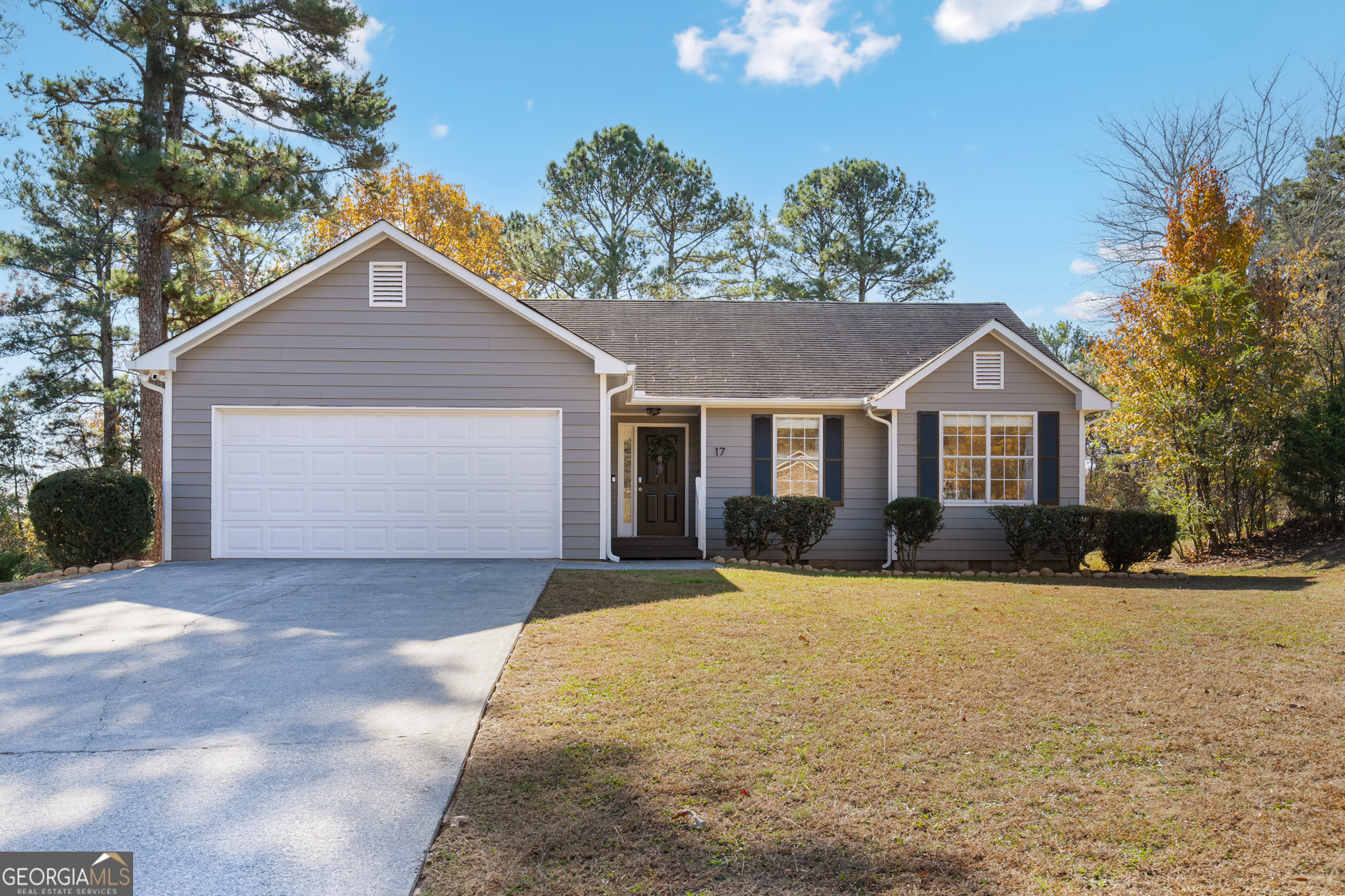 17 North Wesley Ridge Adairsville, GA 30103 - Photo 30 of 30 a front view of a house with a yard and garage